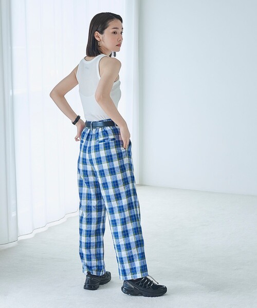 ARTS&SCIENCE チェックリネンパンツ ARTS&SCIENCE チェックリネンパンツ ARTS&SCIENCE チェック