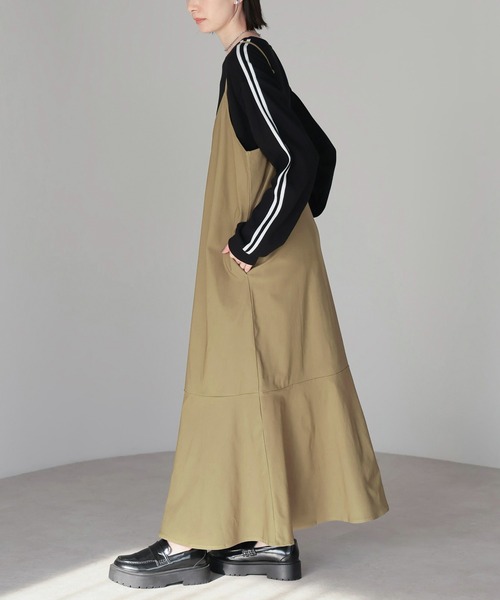 Fizz ワンピース 「Fizz/フィズ」 スパンツイル 裾フレアキャミ