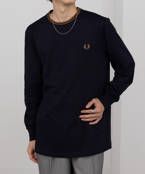 thさん専用　FRED PERRY 長袖　黒　新品 FRED PERRY（フレッドペリー） スマホショルダー tシャツ メンズ
