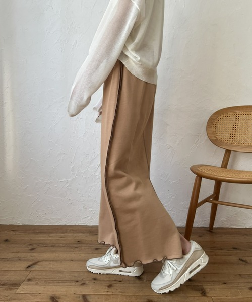 Olu.（オルドット） スカート 配色ステッチスウェットスカート