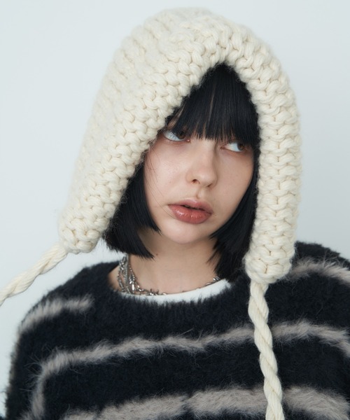 AIVER（アイバー） ニット帽 ニットキャップ ハンドメイドニットハット