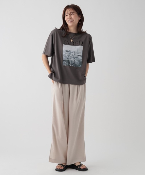 Elura tシャツ Tシャツ フォトプリントTシャツ/133598
