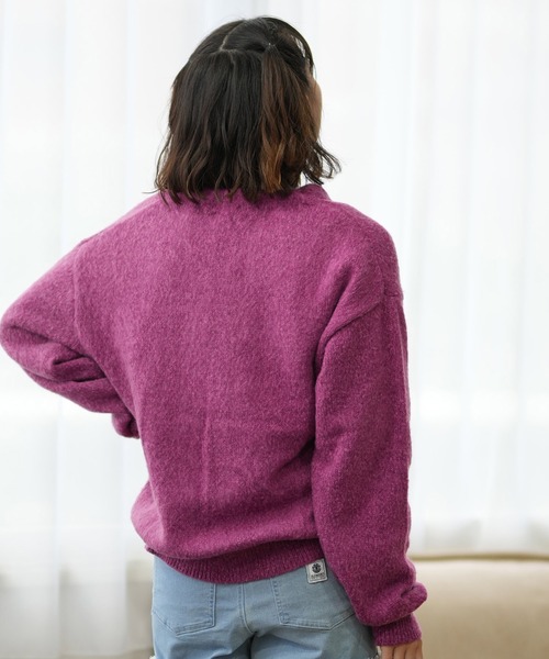 新品未使用inbreed⭐︎ROSIER ニット帽　ピンク×クロ ムラサキスポーツ（MURASAKI SPORTS） ニット セーター BEVERY HILLS