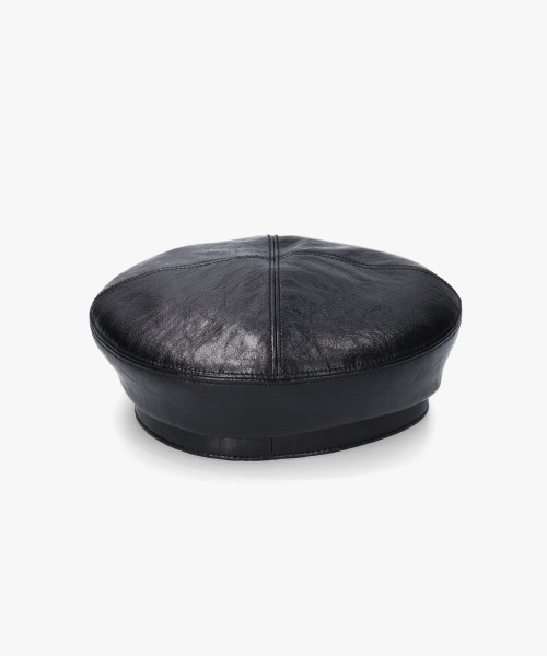 override（オーバーライド） 帽子 ベレー帽 FAKE LEATHER BERET SGP