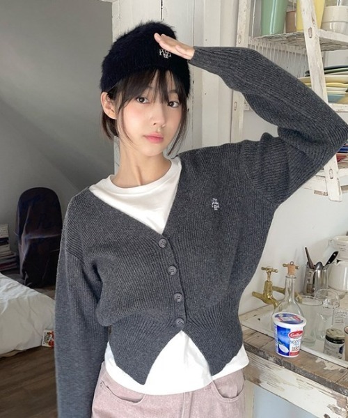 25年製美品　うさとの服　ベージュ カーディガン 長袖 カーディガン レディース : ZOZOTOWN Yahoo!店 - 通販 - Yahoo