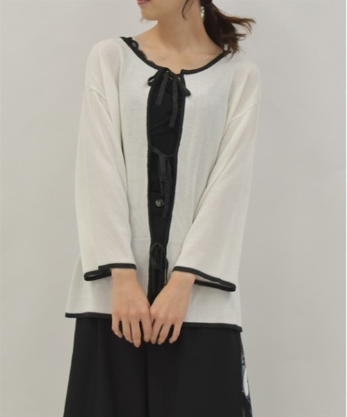 axes femme（アクシーズ ファム） ニット セーター 前後2WAY線画