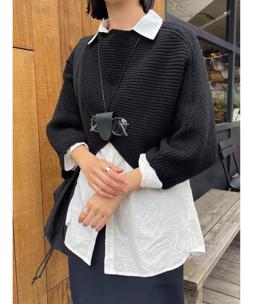 STELLA FISH ニット セーター Cape Poncho Knit Tops レディース
