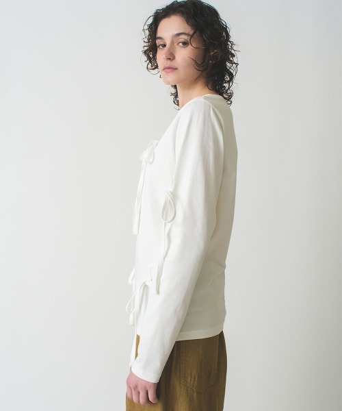 トップス soduk ribbons long sleeve shirt セール】ribbons long sleeve shirt（シャツ/ブラウス）｜soduk