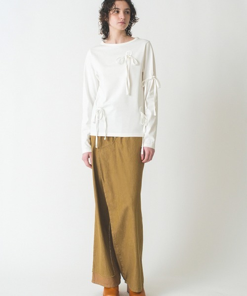 ブラウス シャツ ribbons long sleeve shirt レディース