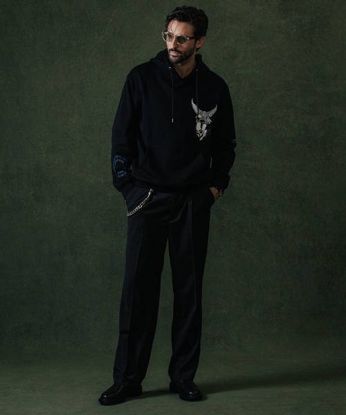 CRIMIE パーカー EAGLE HOODIE SWEAT / イーグル フーディスウェット  