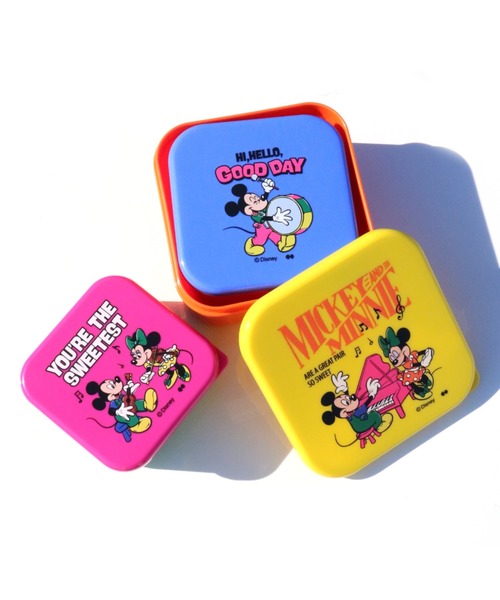 新品未開封　ディズニー3box Disney 弁当箱 「DISNEY/ディズニー」SEALED LUNCH BOX SET 3P