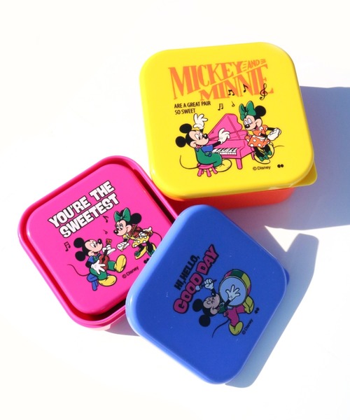 新品未開封　ディズニー3box Disney 弁当箱 「DISNEY/ディズニー」SEALED LUNCH BOX SET 3P