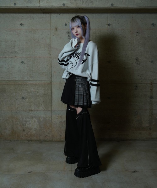 ニット セーター DARKANGEL BEARジャカードニット レディース メンズ Amilige ニット セーター DARKANGEL BEARジャカードニット