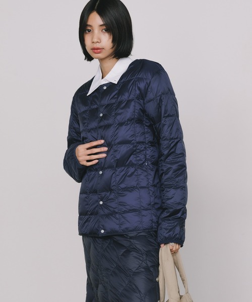 TAION ダウンジャケット ダウン TAION/タイオン MENS CREW NECK