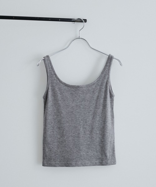 VIS（ビス） タンクトップ ノースリーブ 「洗える」タイニーストラップ