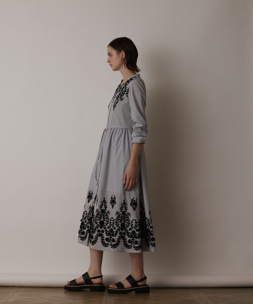 未使用♦GRACE CONTINENTAL ラリエットバックワンピース GRACE CONTINENTAL｜テープ刺繍メッシュワンピース | Rakuten