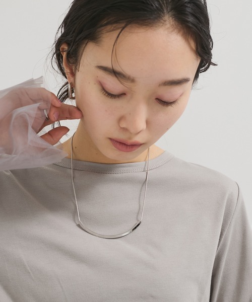 LE CERCLE par rope' ネックレス カーブラインネックレス レディース