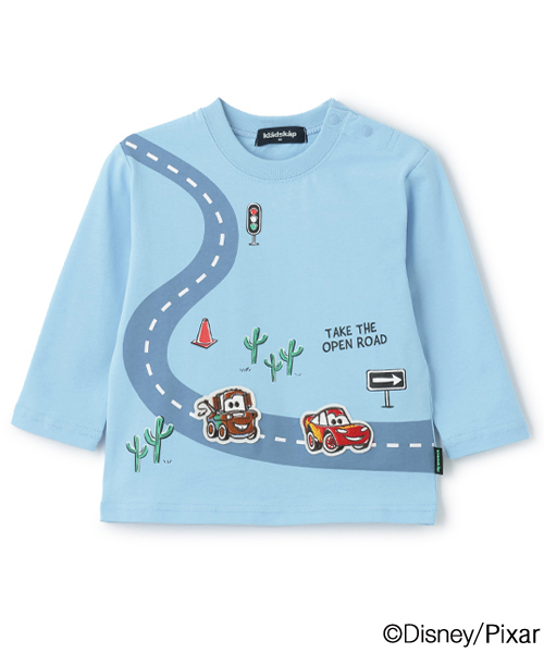 drms 長袖Tシャツ 青 赤 kladskap tシャツ 「カーズ」道路長袖Tシャツ キッズ 子供服