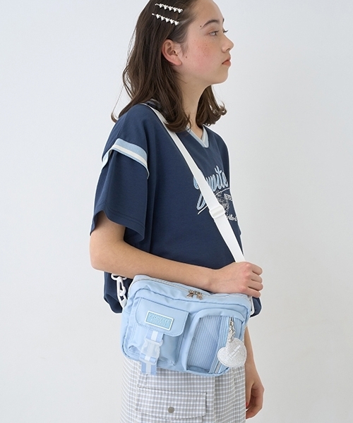 pom ponette junior ショルダー ショルダーバッグ チャーム付き