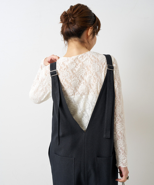 スピックアンドスパン　hanky panky レースロングスリーブ Spick＆Span tシャツ hanky panky / ハンキーパンキー レース