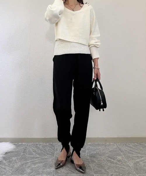 じょがー出品 パンツ センター切り替えジョガーパンツ レディース : ZOZOTOWN Yahoo