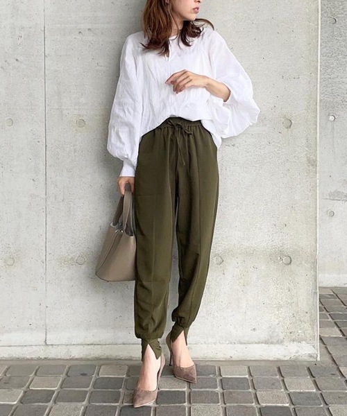 パンツ センター切り替えジョガーパンツ レディース : ZOZOTOWN Yahoo