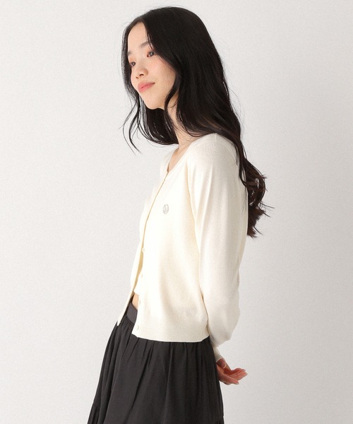 カーディガン Fringe Jacquard Cardigan レディース フリンジジャガードフリルカーデ / Fringe Jacquard Frill