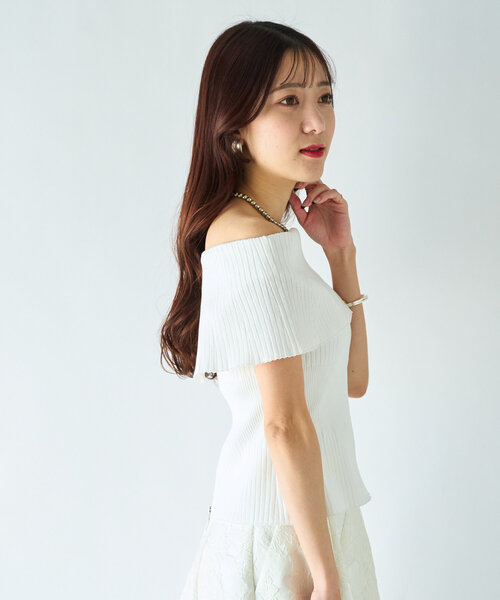La boutique BonBon ロングフェザー2WAYニット ロングフェザー2WAYニット | La boutique BonBon(ラブティック