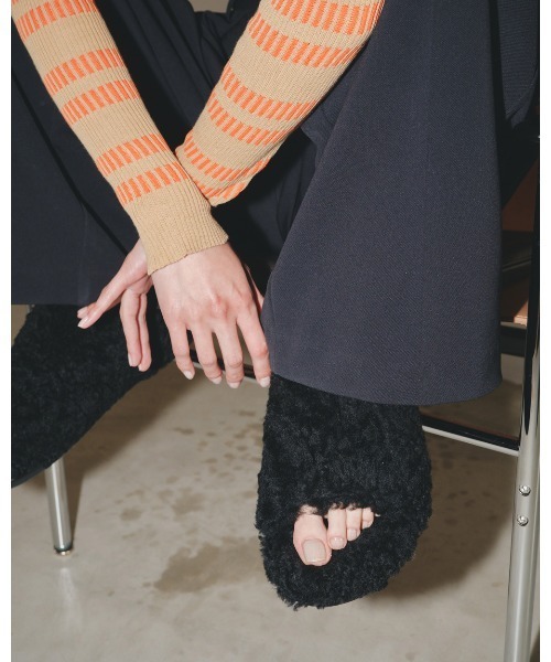 TODAYFUL 「TODAYFUL」 フラットサンダル 37inch ブラック レディース