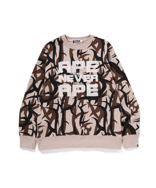 【A BATHING APE】TRIAL CAMO CREWNECK SWEATSHIRT スウェット A BATHING APE トレーナー スウェット TRIAL CAMO CREWNECK