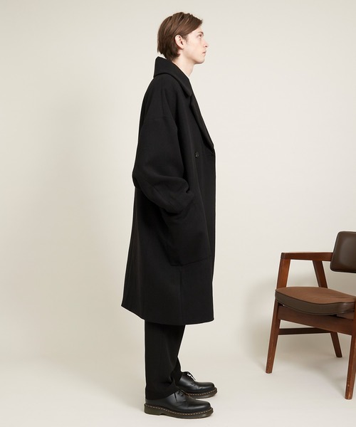 「EMMA CLOTHES」 チェスターコート FREE ダークブルー メンズ_画像7