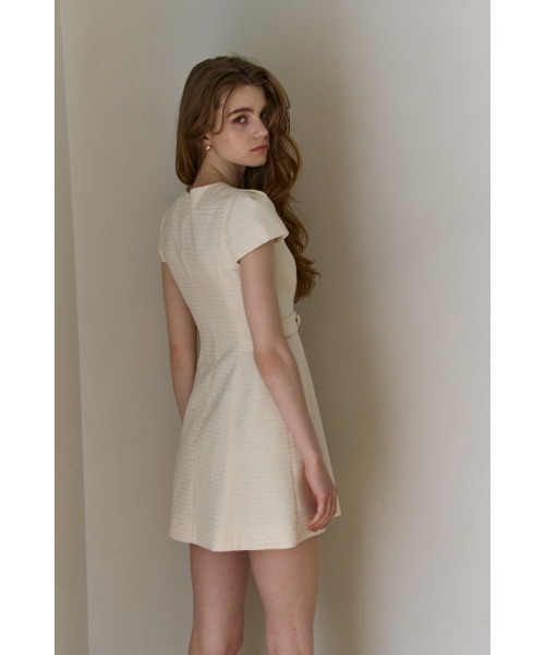ERADIE（エラディエ） ワンピース 半袖 Summer tweed mini one piece