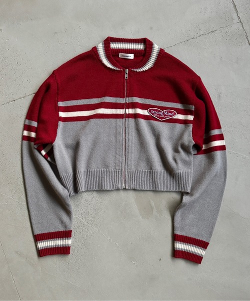 「sedacle girl」 ニットカーディガン FREE チャコールグレー レディース_画像4