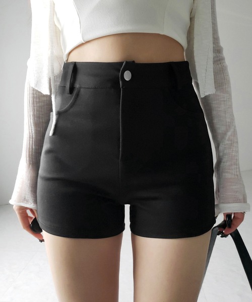 me+em select パンツ 「 2color ／4size 」ハイウエストタイトスパン