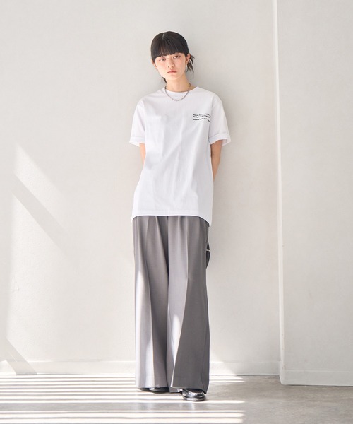 NOGLE tシャツ 半袖 「NOGLE/ノグル」刺繍ロゴTEE レディース