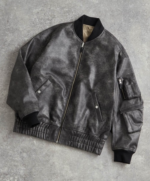 「ADRER」 ジップアップブルゾン X-SMALL ブラック メンズ_画像7