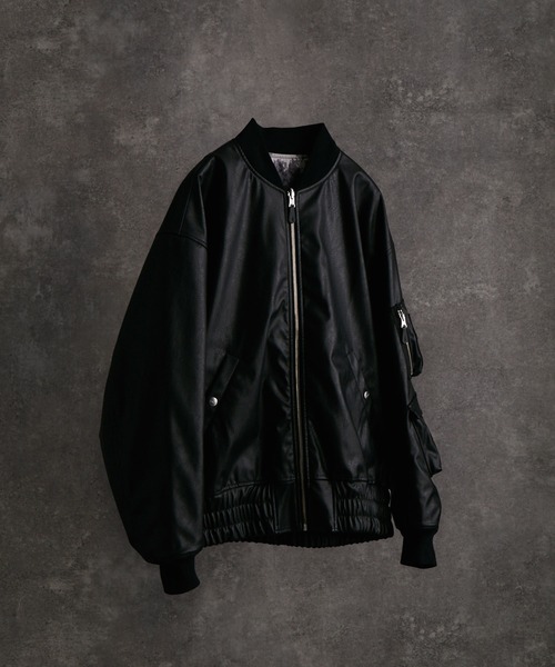 「ADRER」 ジップアップブルゾン X-SMALL ブラック メンズ_画像8