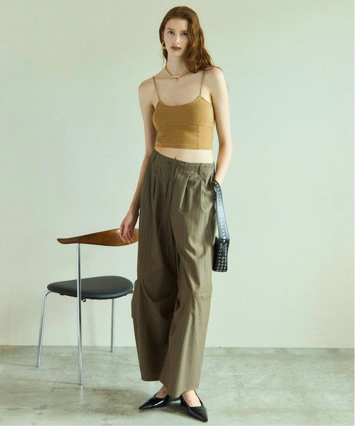 タンクトップ ノースリーブ Cup In Bustier Bra Top/カップインビスチェブラトップ「MAISON SPECIAL/メゾンスペシャル MAISON SPECIAL タンクトップ ノースリーブ Cup In Bustier Bra