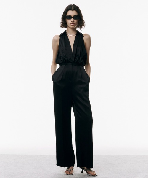 即完！新品未使用【JOSEMOON 】オールインワン JOSE MOON オールインワン 2WAY SHIRT JUMP SUITS/ツーウェイ