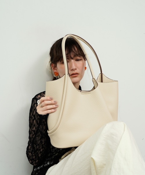トートバッグ Cord tote bag with pouch / ポーチ付コードトート