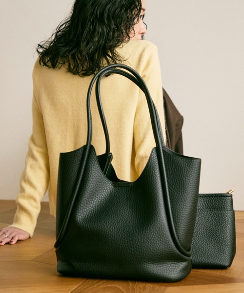 トートバッグ Cord tote bag with pouch / ポーチ付コードトートバック