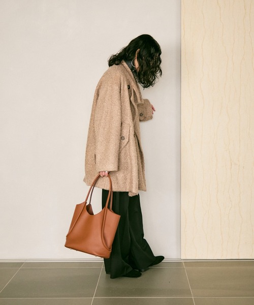 トートバッグ Cord tote bag with pouch / ポーチ付コードトートバック