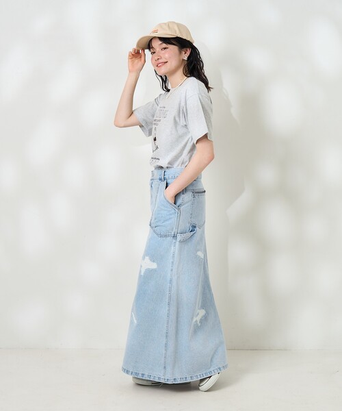 FREAK'S STORE（フリークスストア） デニムスカート クロスディテール