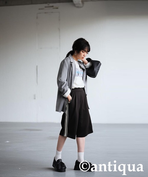 antiqua（アンティカ） ハーフパンツ パンツ 短パン ポンチハーフ