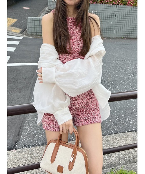 SNIDEL パンツ Sustainableニットショートパンツ レディース