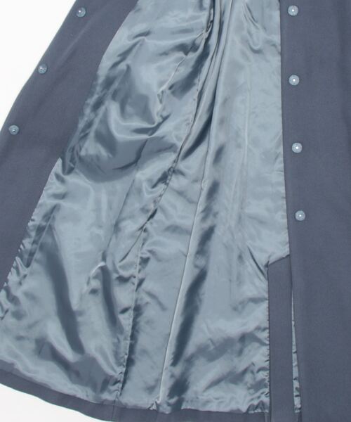 「MURUA」 ステンカラーコート 2 ブルー レディース_画像3