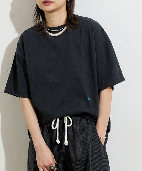 tシャツ 別注「RIDING HIGH/ライディングハイ」アップサイクルテンジクT レディース