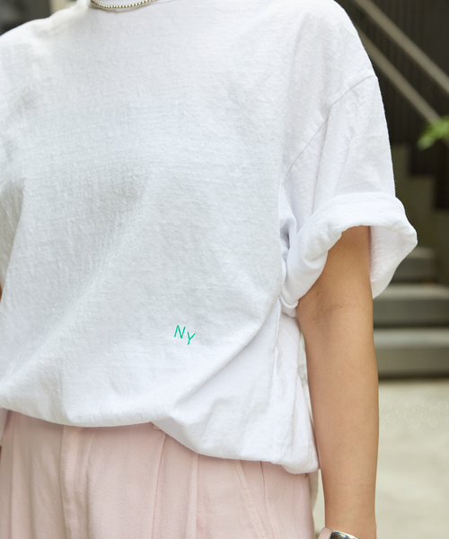 tシャツ 別注「RIDING HIGH/ライディングハイ」アップサイクルテンジクT レディース RIDING HIGH tシャツ 別注「RIDING HIGH/ライディングハイ