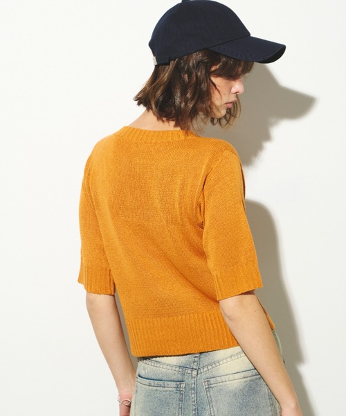 ニット セーター スパンコール刺繍ニットプルオーバー レディース Unitage ニット セーター フラワースパンコール刺繍ニットプル