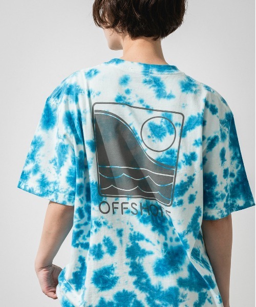 OFFSHORE tシャツ TIE DYE LOGO TEE/オフショア タイダイ染め